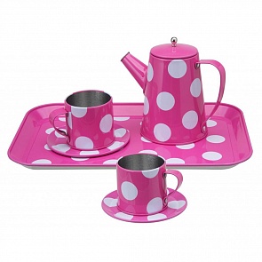 Чайный набор розовый в горошек (Alex, 705PD)